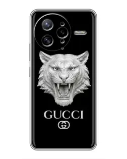 Чохол для Xiaomi POCO F7 Ultra з картинкою «Gucci — срібний лев»