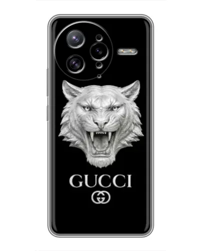 Чехол для Xiaomi POCO F7 Ultra с картинкой «Gucci — серебряный лев» Чехол для Xiaomi POCO F7 Ultra с картинкой «Gucci — серебряный лев»