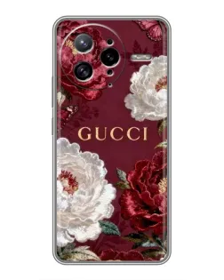 Чохол для Xiaomi POCO F7 Ultra з картинкою «Gucci — бордові троянди»