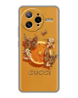 Чохол для Xiaomi POCO F7 Ultra з картинкою «Gucci — золоті метелики»