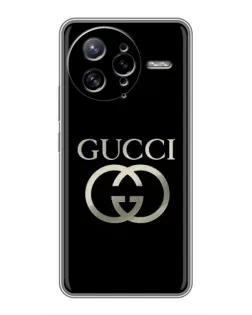Чохол для Xiaomi POCO F7 Ultra з картинкою «Gucci — золото на чорному»
