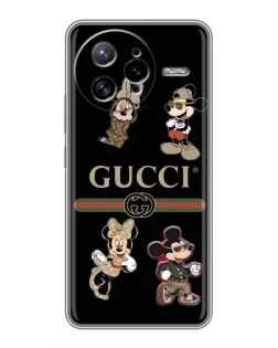 Чохол для Xiaomi POCO F7 Ultra з картинкою «Gucci — герої Disney та монограма»