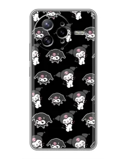 Чехол для Xiaomi POCO F7 Ultra с картинкой «Черный паттерн Kuromi» Чехол для Xiaomi POCO F7 Ultra с картинкой «Черный паттерн Kuromi»