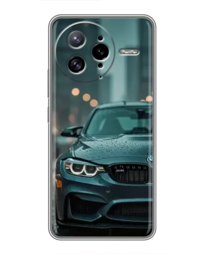 Чехол для Xiaomi POCO F7 Ultra с картинкой «BMW в огнях города»