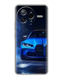 Чехол для Xiaomi POCO F7 Ultra с картинкой «Голубая BMW M4»