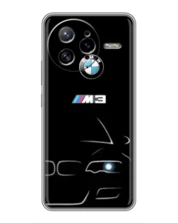 Чехол для Xiaomi POCO F7 Ultra с картинкой «Минималистичный принт BMW M3»