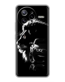 Чехол для Xiaomi POCO F7 Ultra с картинкой «BMW и лев»
