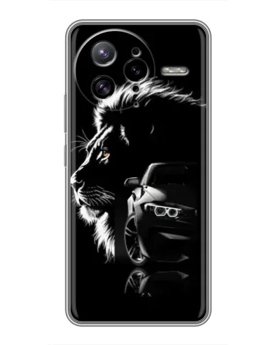 Чехол для Xiaomi POCO F7 Ultra с картинкой «BMW и лев»