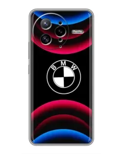Чехол для Xiaomi POCO F7 Ultra с картинкой «Логотип BMW и неоновые дуги»