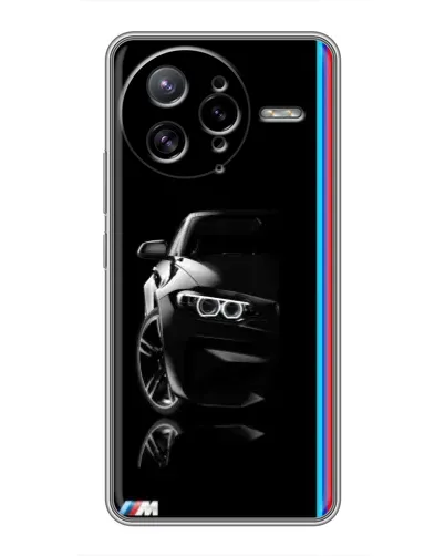 Чехол для Xiaomi POCO F7 Ultra с картинкой «Силуэт BMW в темноте»