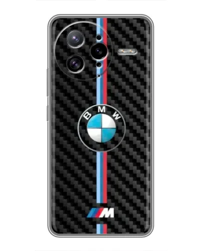 Чехол для Xiaomi POCO F7 Ultra с картинкой «Эмблема BMW и карбон»