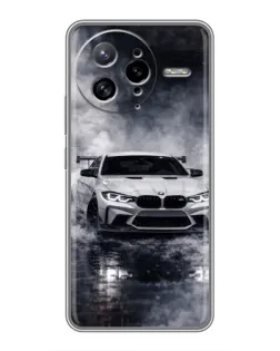 Чехол для Xiaomi POCO F7 Ultra с картинкой «BMW сквозь туман»