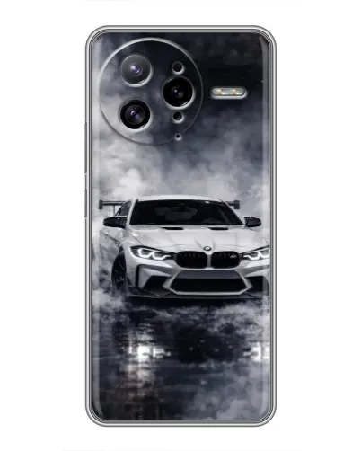 Чехол для Xiaomi POCO F7 Ultra с картинкой «BMW сквозь туман»