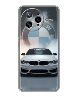 Чехол для Xiaomi POCO F7 Ultra с картинкой «BMW в белом дыму»