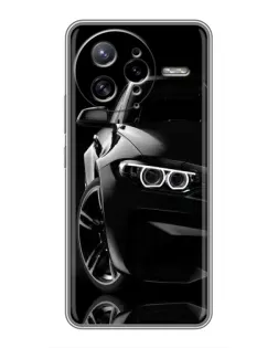 Чехол для Xiaomi POCO F7 Ultra с картинкой «Черная BMW — профиль»
