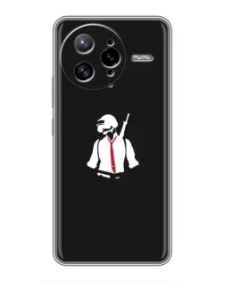 Чехол для Xiaomi POCO F7 Ultra с картинкой «PUBG — силуэт воина»
