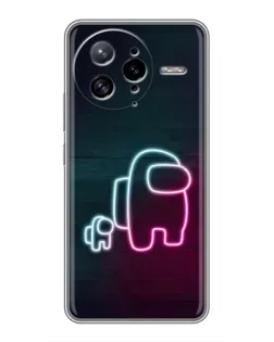 Чехол для Xiaomi POCO F7 Ultra с картинкой «Among Us неон-арт»