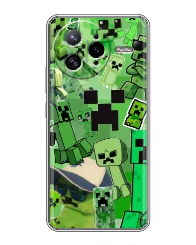 Чехол для Xiaomi POCO F7 Ultra с картинкой «Криперы Minecraft» Чехол для Xiaomi POCO F7 Ultra с картинкой «Криперы Minecraft»