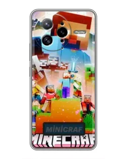 Чохол для Xiaomi POCO F7 Ultra з картинкою «Minecraft герої гри»