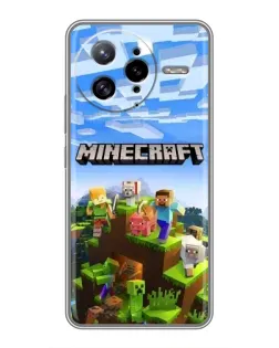 Чохол для Xiaomi POCO F7 Ultra з картинкою «Minecraft класичний світ»