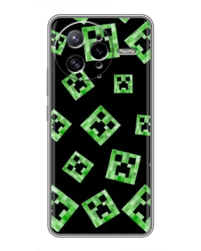 Чехол для Xiaomi POCO F7 Ultra с картинкой «Паттерн с криперами» Чехол для Xiaomi POCO F7 Ultra с картинкой «Паттерн с криперами»