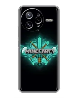 Чохол для Xiaomi POCO F7 Ultra з картинкою «Minecraft Diamond лого»