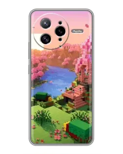 Чохол для Xiaomi POCO F7 Ultra з картинкою «Рожеве дерево Minecraft»