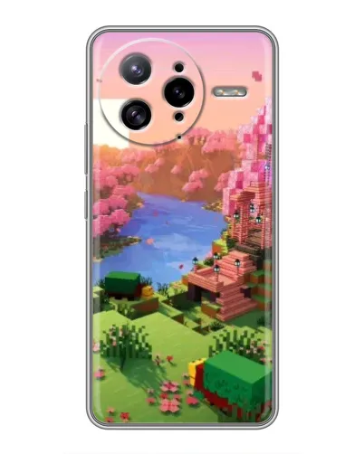Чехол для Xiaomi POCO F7 Ultra с картинкой «Розовое дерево Minecraft» Чехол для Xiaomi POCO F7 Ultra с картинкой «Розовое дерево Minecraft»