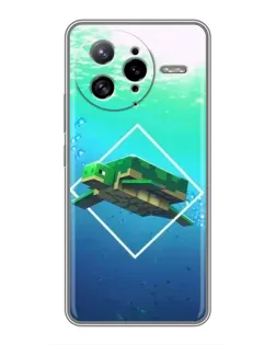 Чохол для Xiaomi POCO F7 Ultra з картинкою «Черепаха Minecraft»