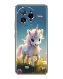 Чехол для Xiaomi POCO F7 Ultra с картинкой «Единорог на поляне»