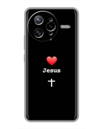 Чехол для Xiaomi POCO F7 Ultra с картинкой «Сердце - Jesus»
