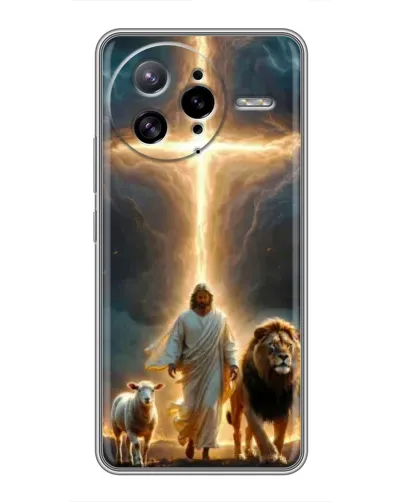 Чехол для Xiaomi POCO F7 Ultra с картинкой «Лев Иуды и Свет»