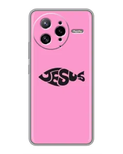 Чехол для Xiaomi POCO F7 Ultra с картинкой «Розовый символ  Jesus»