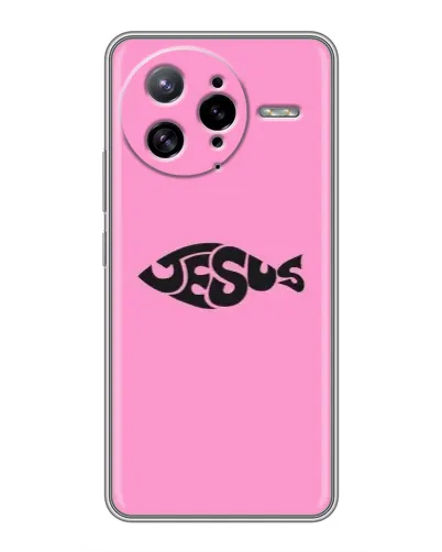 Чехол для Xiaomi POCO F7 Ultra с картинкой «Розовый символ  Jesus»