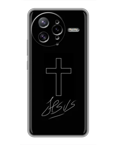 Чехол для Xiaomi POCO F7 Ultra с картинкой «Графический крест Jesus» Чехол для Xiaomi POCO F7 Ultra с картинкой «Графический крест Jesus»
