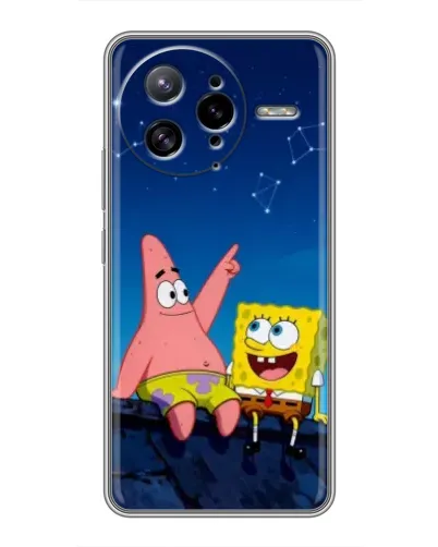 Чехол для Xiaomi POCO F7 Ultra с картинкой «Губка Боб и Патрик ночью» Чехол для Xiaomi POCO F7 Ultra с картинкой «Губка Боб и Патрик ночью»