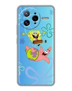 Чехол для Xiaomi POCO F7 Ultra с картинкой «Спанч Боб и Патрик»