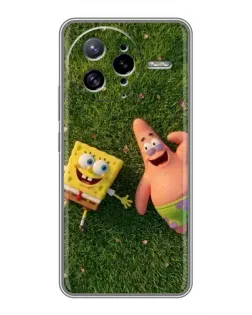 Чехол для Xiaomi POCO F7 Ultra с картинкой «Друзья на лужайке»