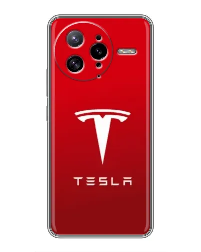 Чехол для Xiaomi POCO F7 Ultra с картинкой «Tesla Red Classic»