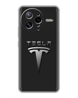 Чехол для Xiaomi POCO F7 Ultra с картинкой «Стальной логотип Tesla» Чехол для Xiaomi POCO F7 Ultra с картинкой «Стальной логотип Tesla»