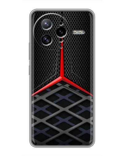 Чехол для Xiaomi POCO F7 Ultra с картинкой «Mercedes Carbon Grid»