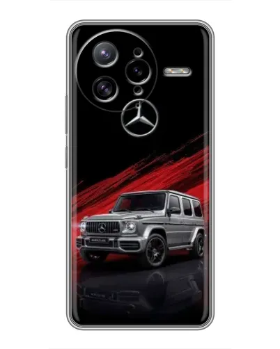 Чехол для Xiaomi POCO F7 Ultra с картинкой «Mercedes G-Class красный»