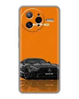 Чехол для Xiaomi POCO F7 Ultra с картинкой «Оранжевый Mercedes AMG»