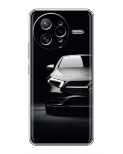 Чехол для Xiaomi POCO F7 Ultra с картинкой «Свет фар Mercedes»