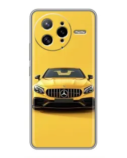 Чехол для Xiaomi POCO F7 Ultra с картинкой «Желтый Mercedes GT»