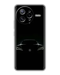 Чехол для Xiaomi POCO F7 Ultra с картинкой «Mercedes — силуэт авто»