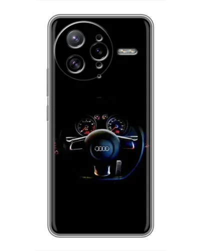 Чехол для Xiaomi POCO F7 Ultra с картинкой «Салон Audi — руль»