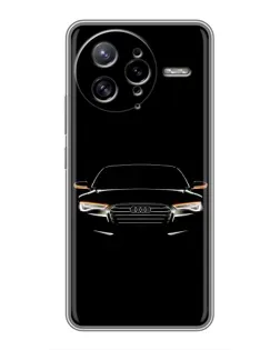 Чехол для Xiaomi POCO F7 Ultra с картинкой «Audi — ночной контур» Чехол для Xiaomi POCO F7 Ultra с картинкой «Audi — ночной контур»
