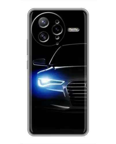 Чехол для Xiaomi POCO F7 Ultra с картинкой «Неоновый взгляд Audi»