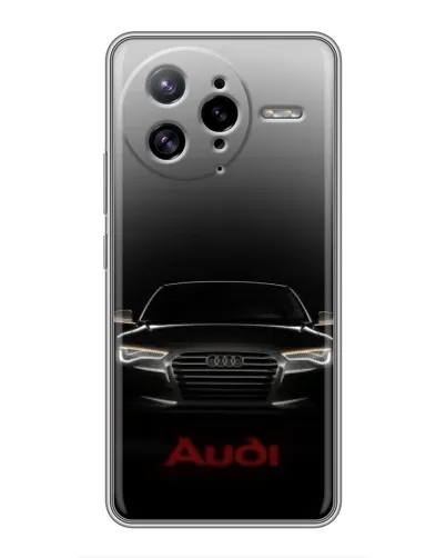 Чехол для Xiaomi POCO F7 Ultra с картинкой «Audi — градиентный контур»